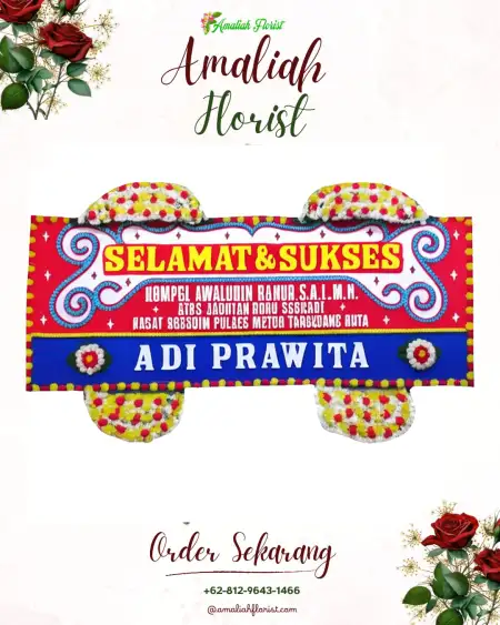 Papan Bunga Ucapan Selamat Arumanis